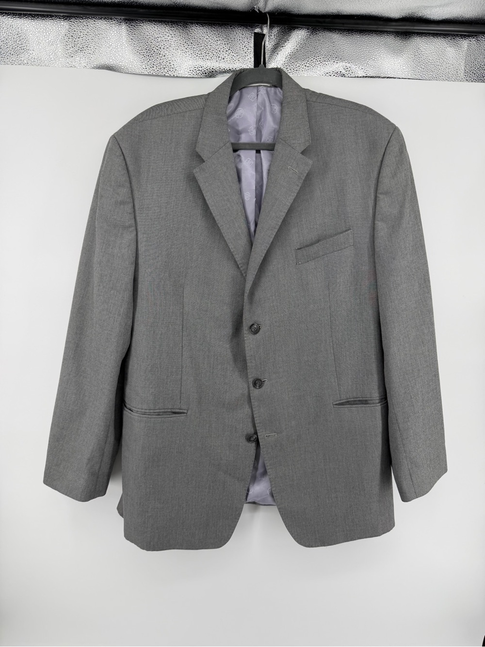 VTG Y2K Corporate Quiet Luxury Mob Style SeanJohn Grey Tailored Blazer 46L
